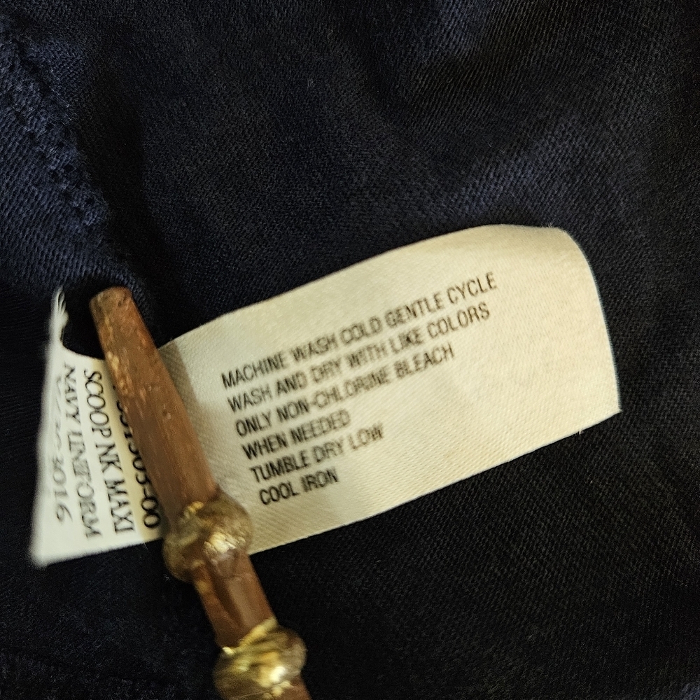 Gap Scoop Neck Maxi Tshirt Dress Navy Size Small Casual Lounge - Picture 5 of 9